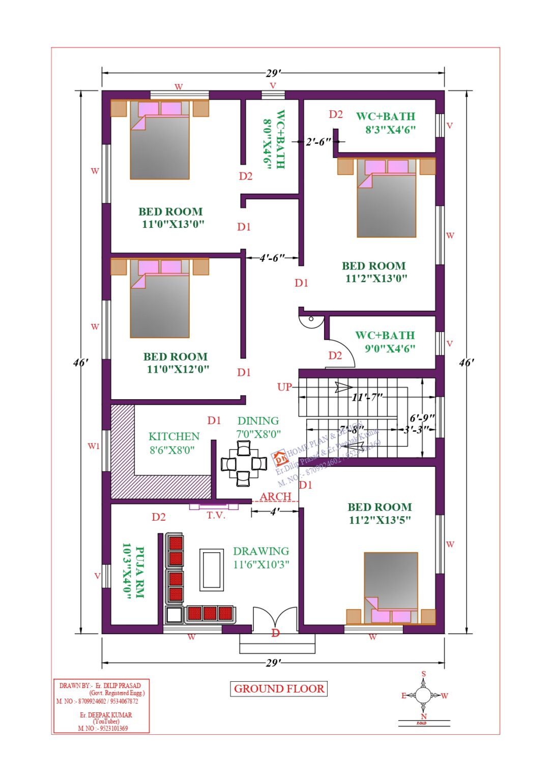 29X46 Affordable House Design DK Home DesignX