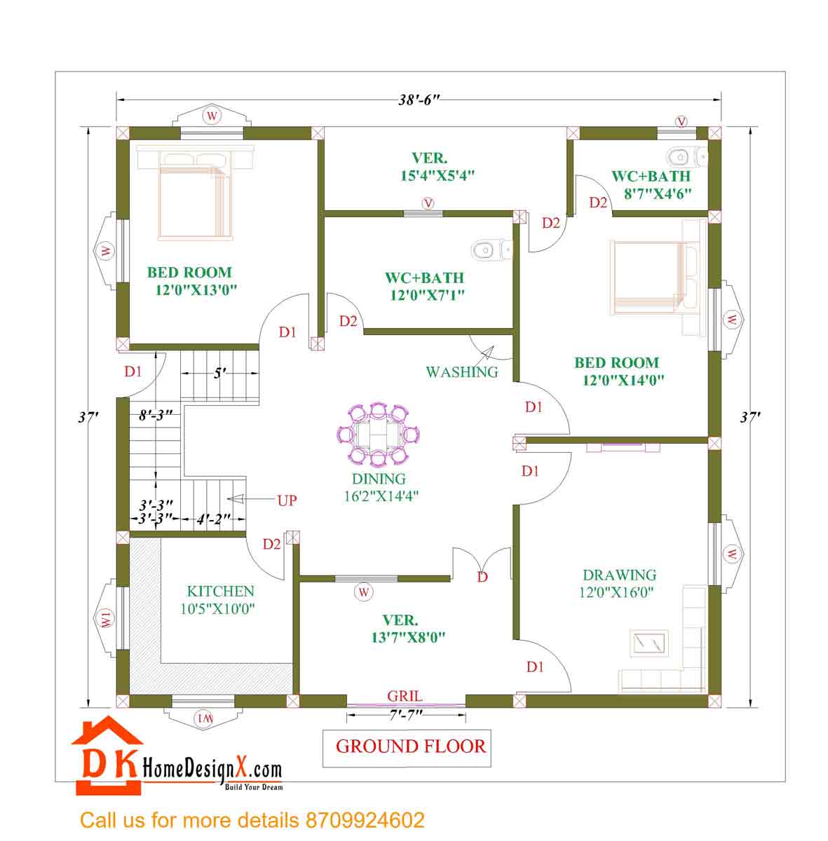 2D Floor Plans - DK Home DesignX