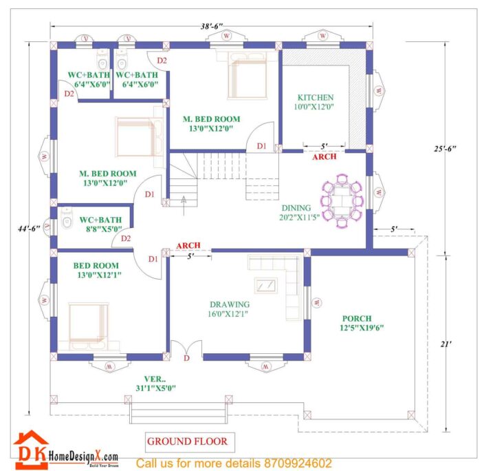 2D Floor Plans - DK Home DesignX