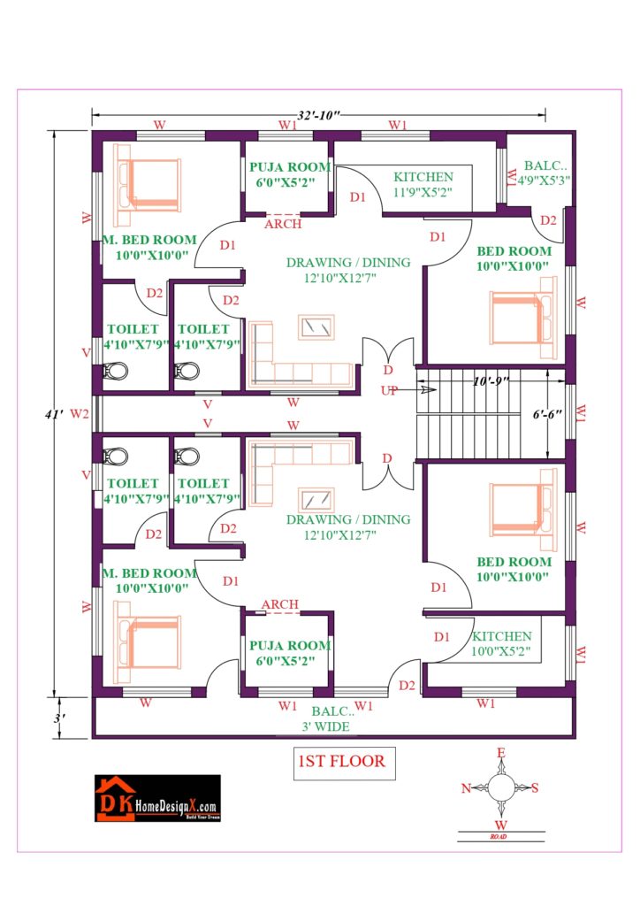 35X41 Modern House Design - DK Home DesignX