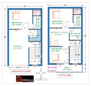 18X30 Affordable House Design - DK Home DesignX