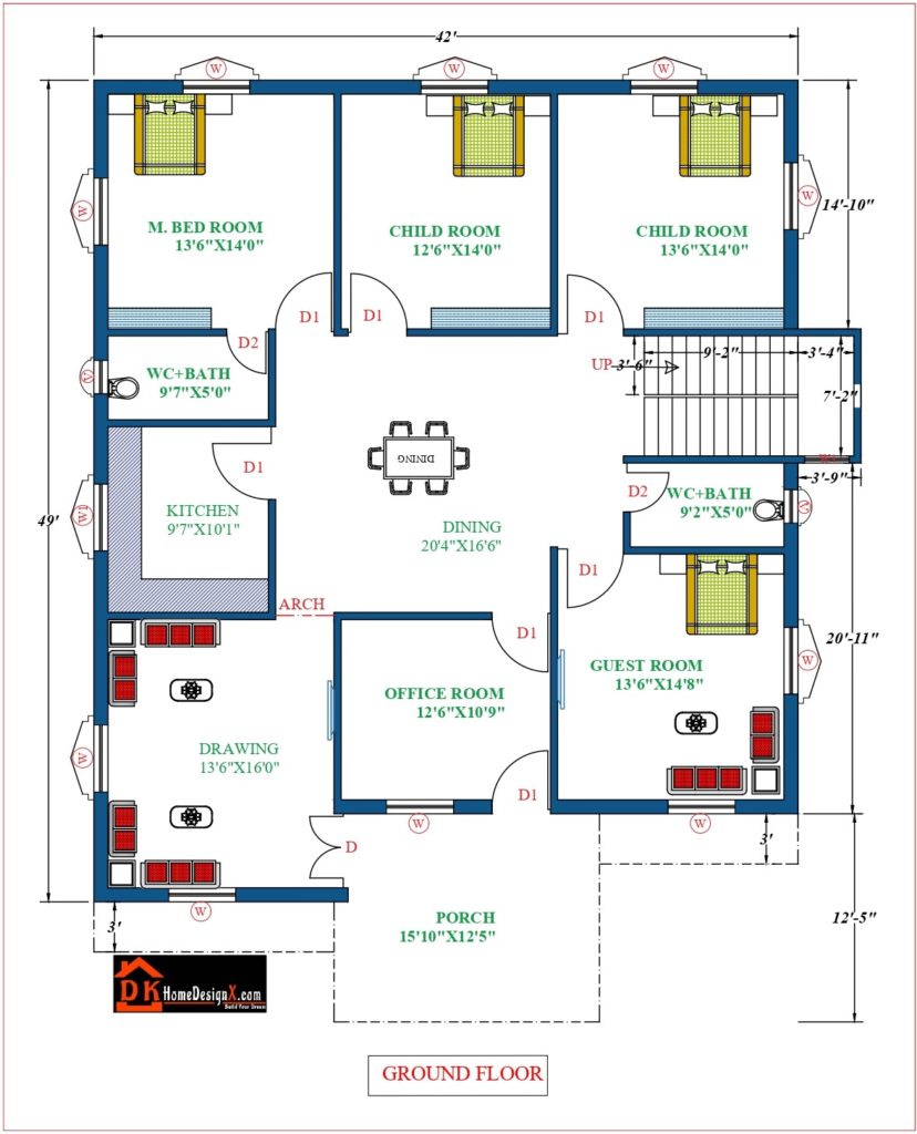 2D Floor Plans - DK Home DesignX