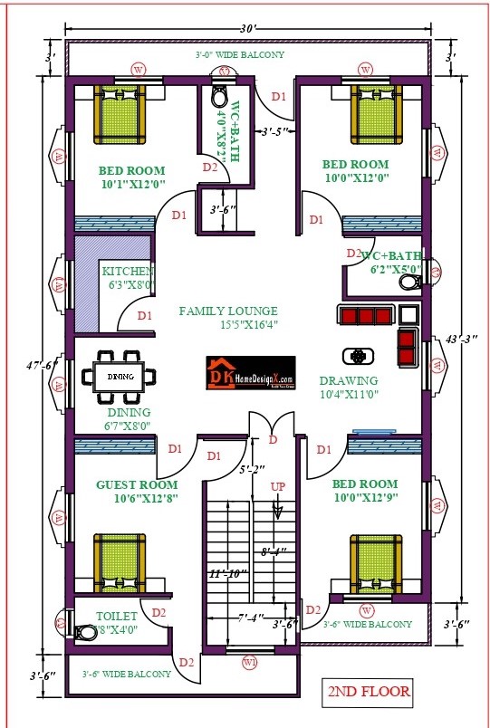 30X51 Modern House Design - DK Home DesignX