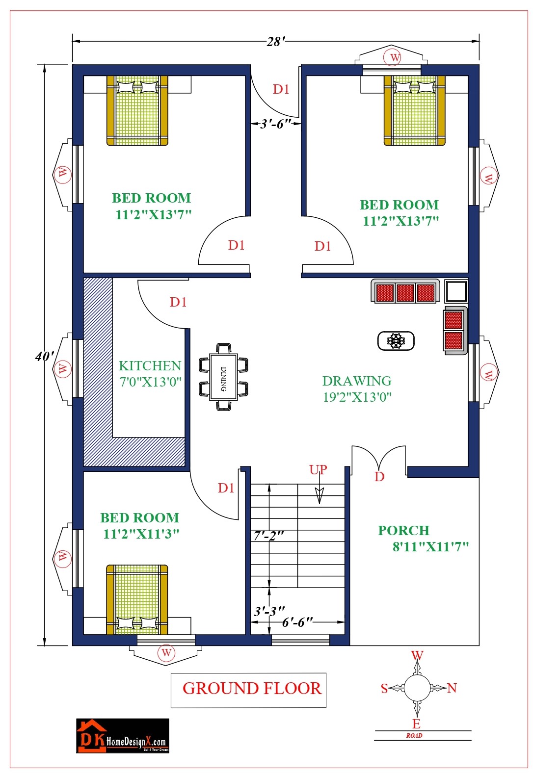 28X40 Modern House Design DK Home DesignX