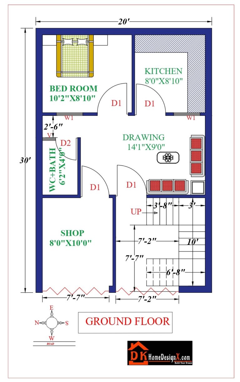 20X30 Small House Design DK Home DesignX