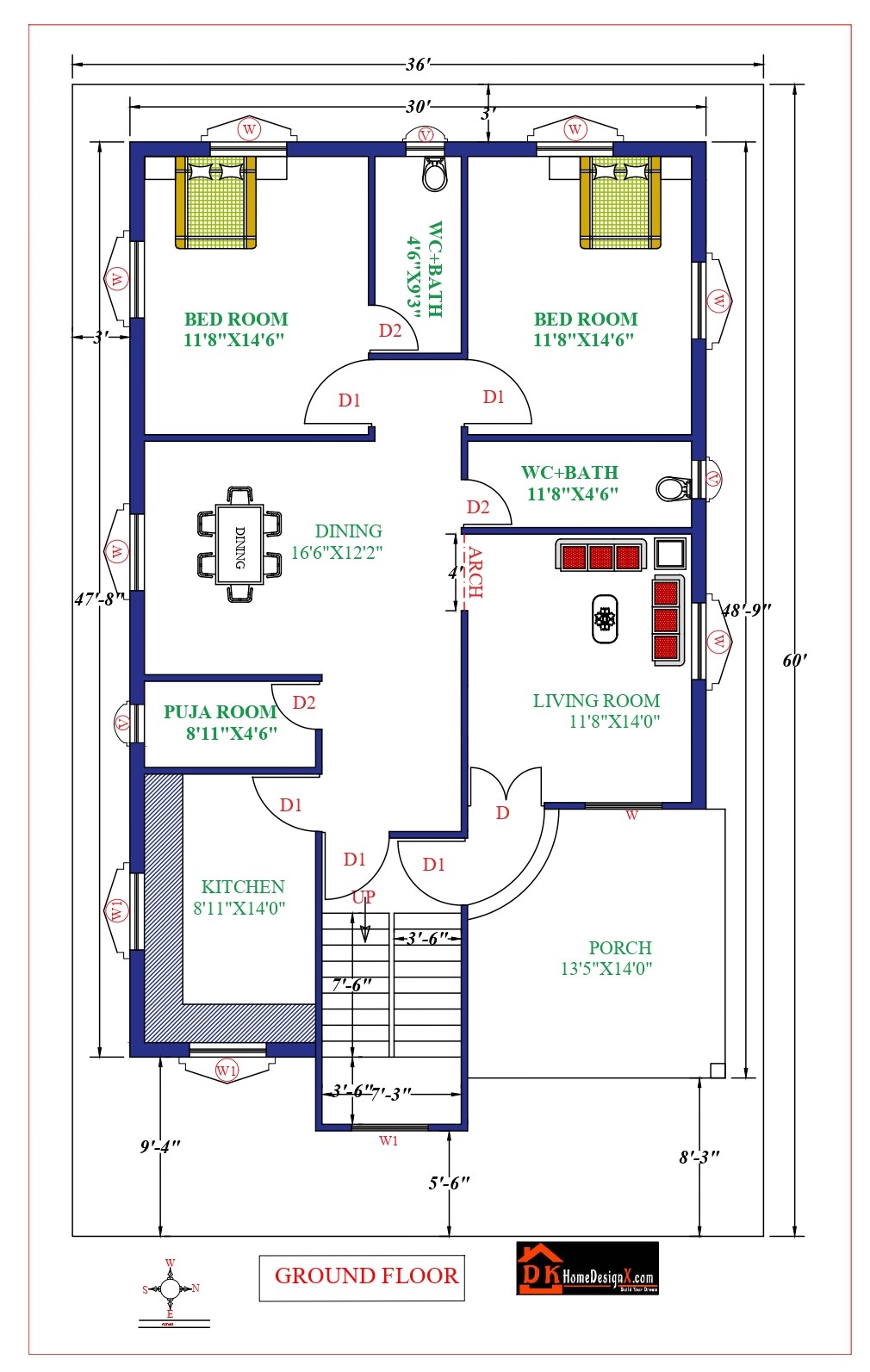 36X60 Modern House Design DK Home DesignX