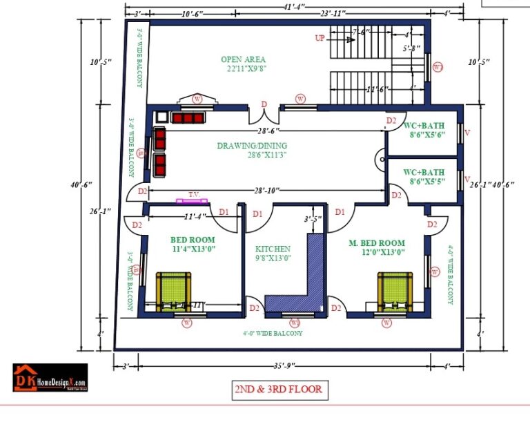 42X41 Modern Commercial House Design - DK Home DesignX