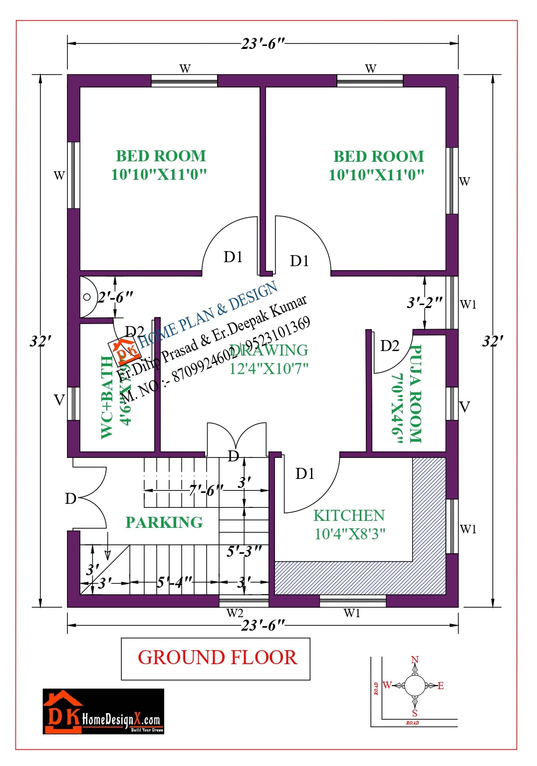 24X32 Modern House Design DK Home DesignX