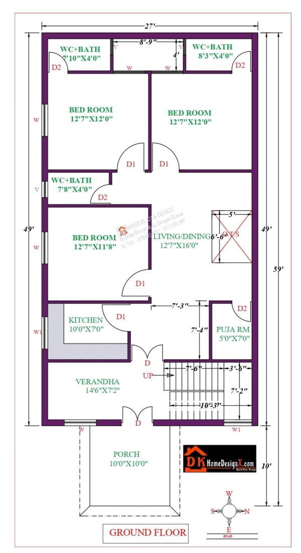 27X49 Modern House Design - DK Home DesignX