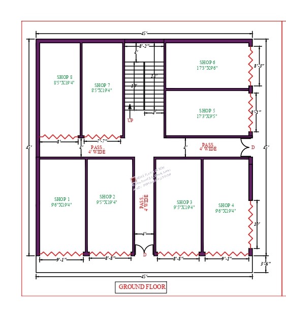 45X45 Affordable House Design DK Home DesignX   TX204 GROUND 1ST 2ND FLOOR Page 03 