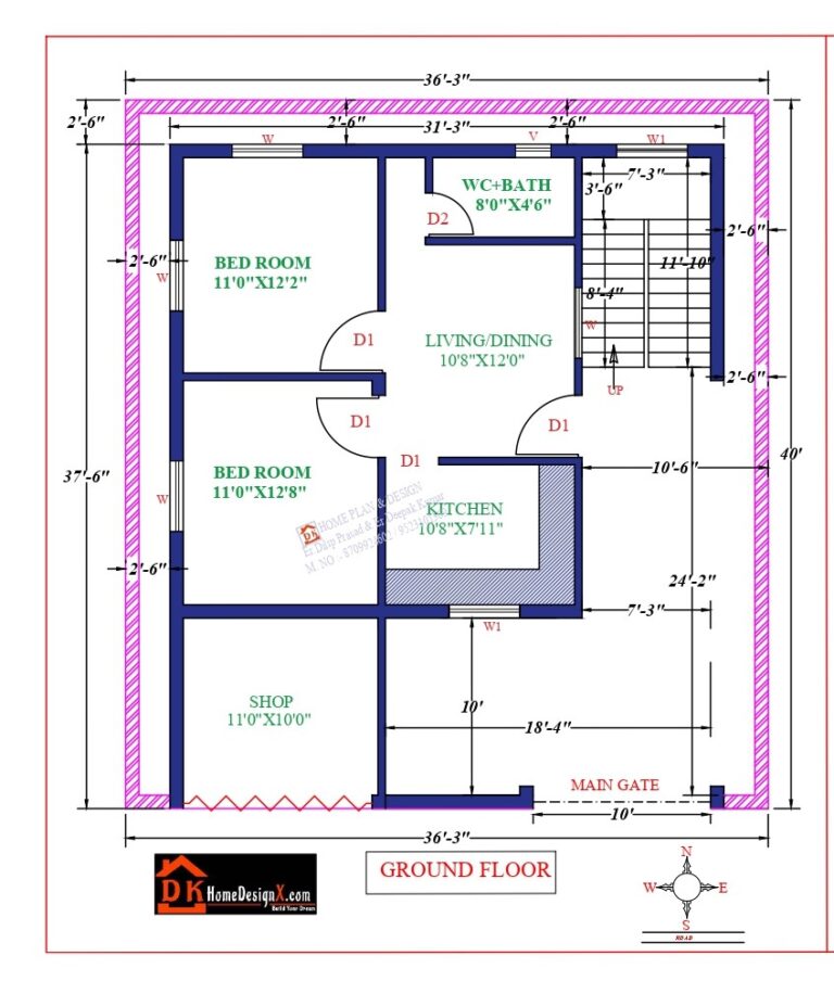 32X38 Affordable House Design DK Home DesignX