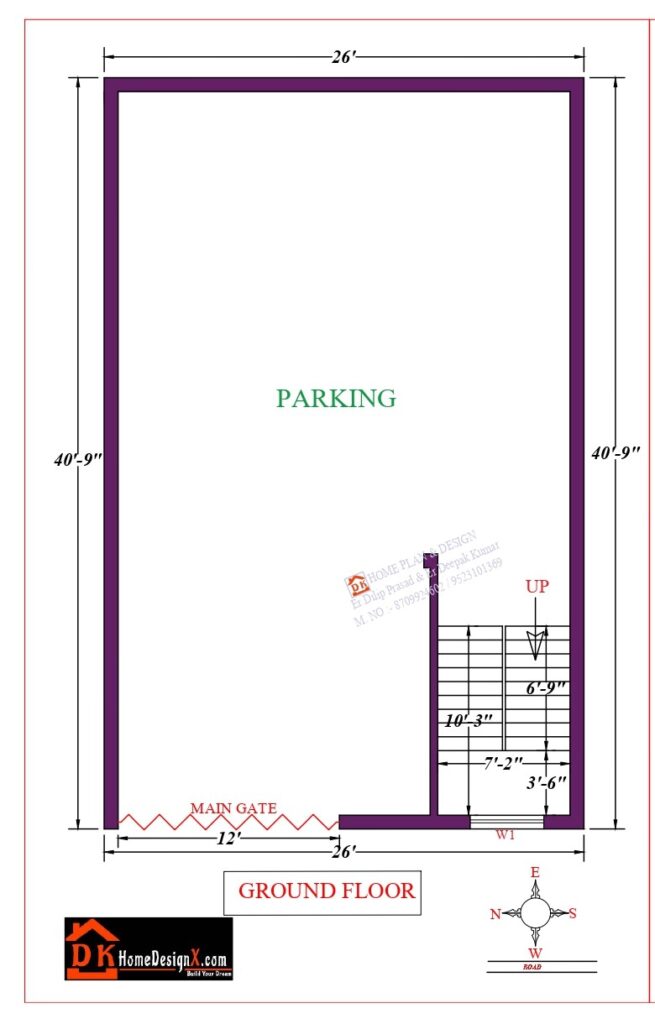 26X43 Affordable House Design - DK Home DesignX