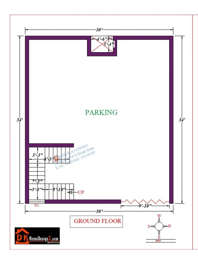 30X37 Affordable House Design - DK Home DesignX