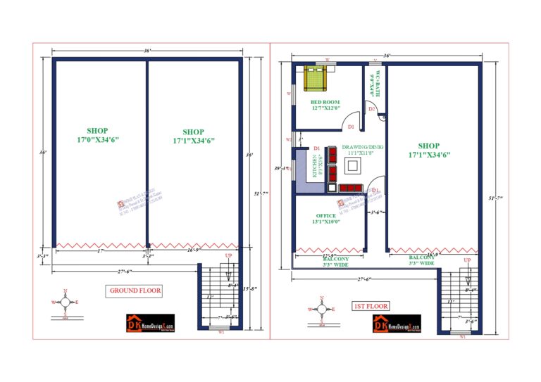 36X52 Affordable House Design DK Home DesignX