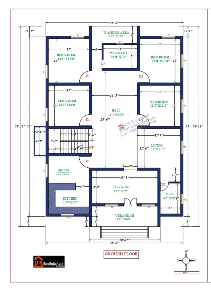 41X59 Luxury House Design - DK Home DesignX