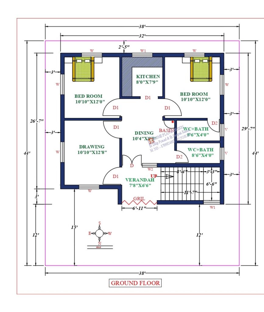 32X30 Affordable House Design - DK Home DesignX