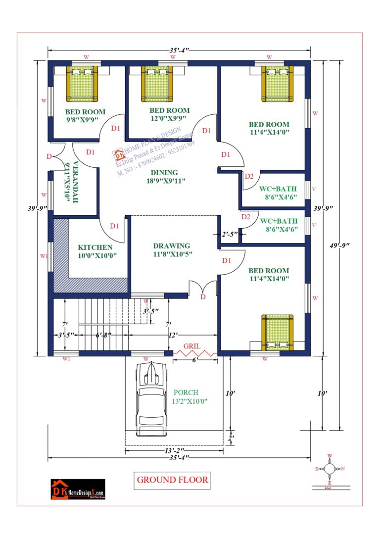 18 20X60 House Plan LesleyannCruz