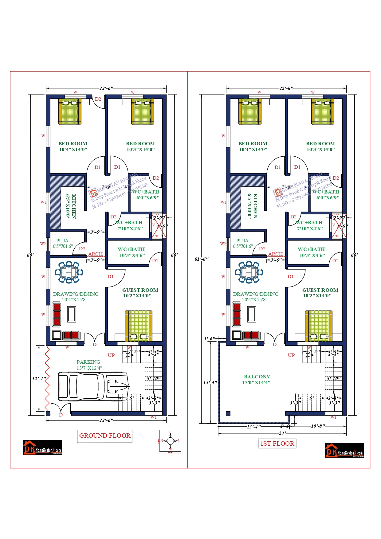 24X60 Affordable House Design DK Home DesignX