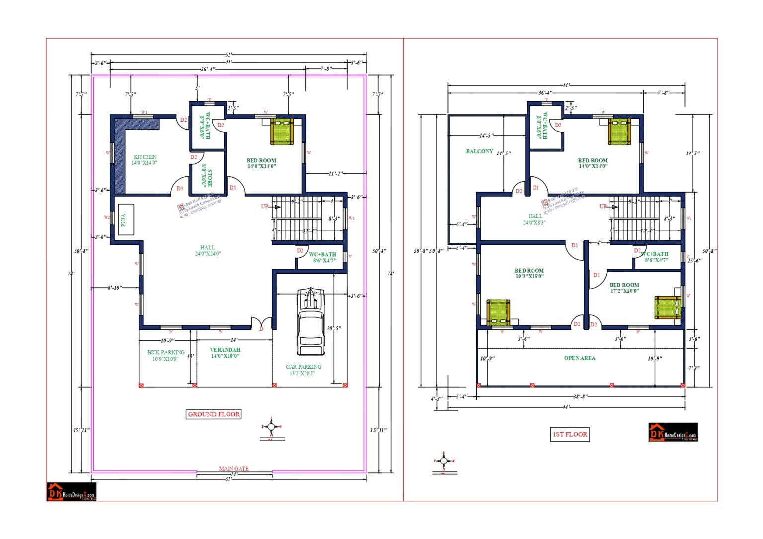 Download 2D Floor Plans - DK Home DesignX