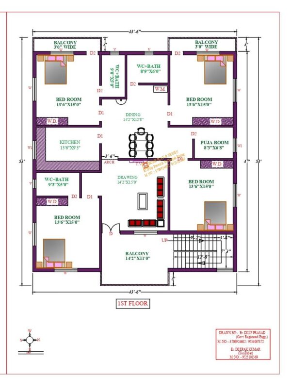 50X60 Affordable House Design - DK Home DesignX