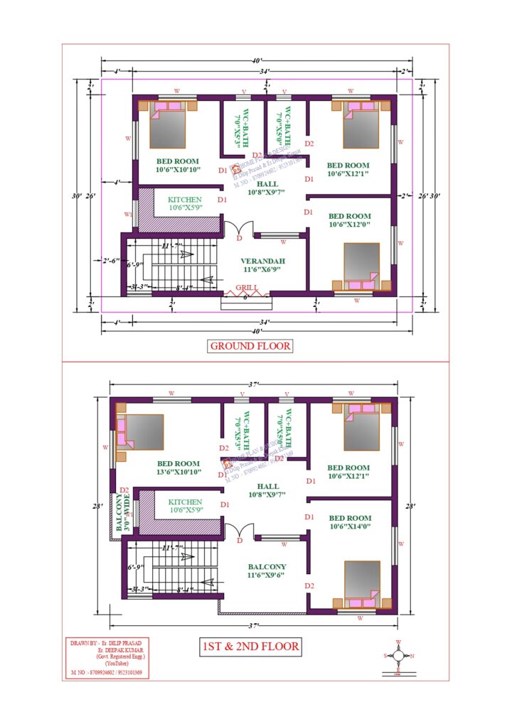 37X28 Affordable House Design - DK Home DesignX