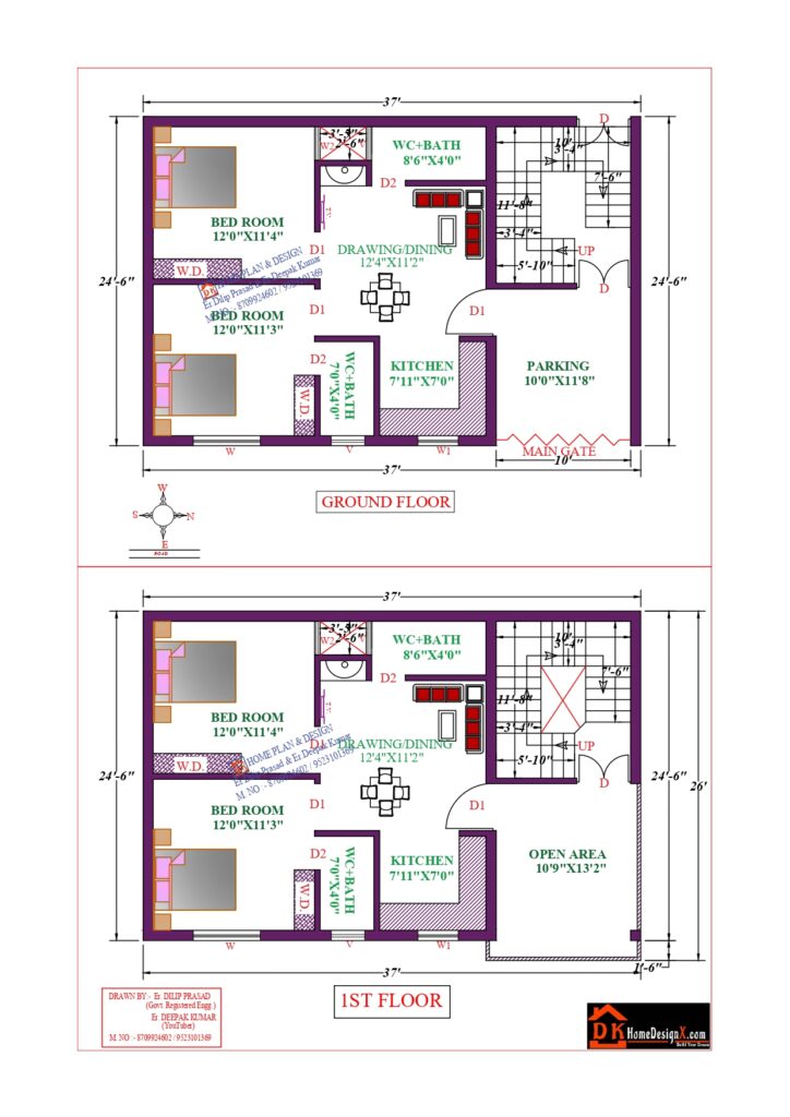 37x26 Affordable House Design - Dk Home Designx