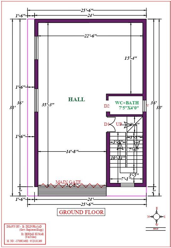 24X39 Affordable House Design - DK Home DesignX